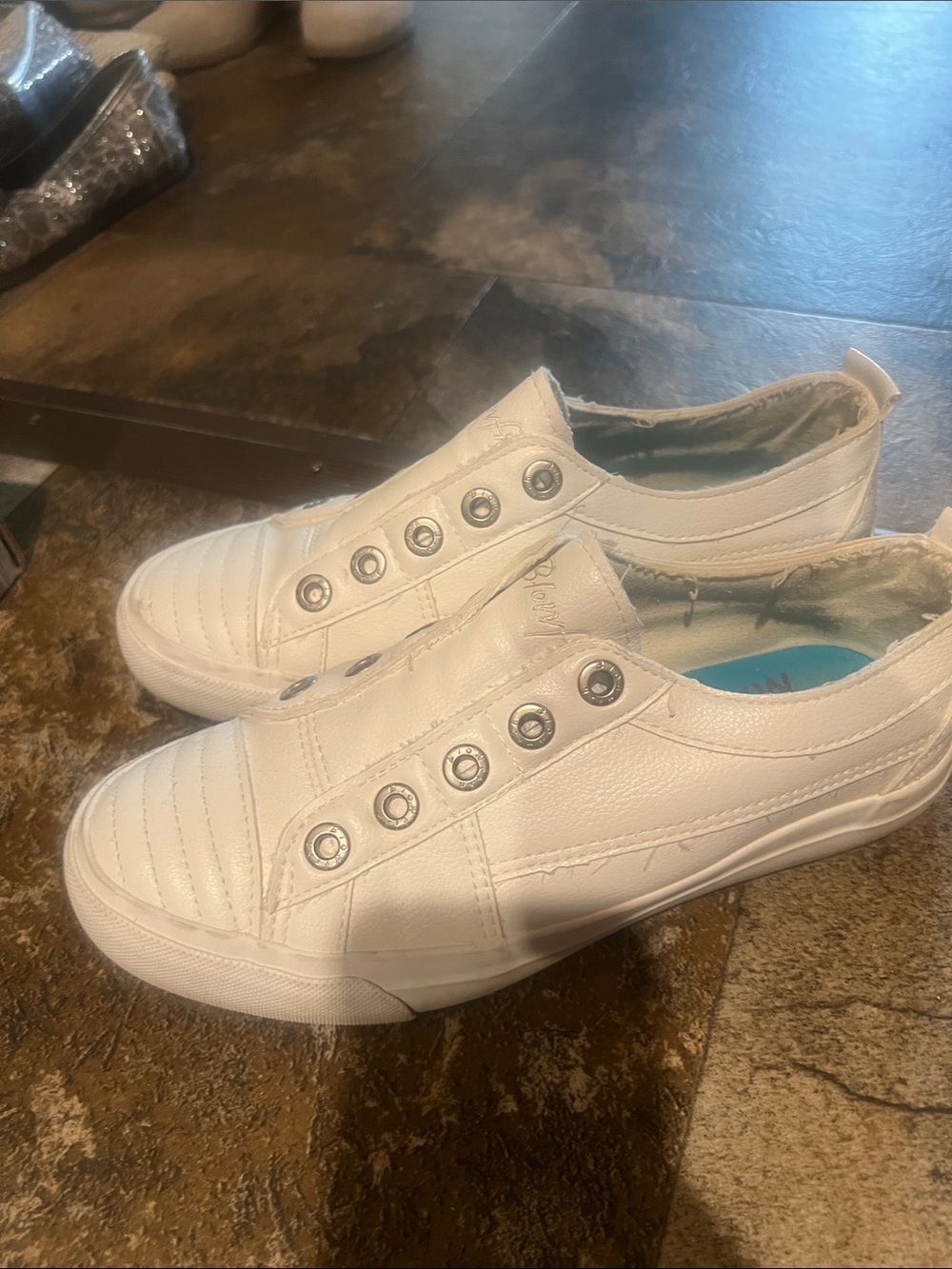 White Slip-On Women’s Sneakers